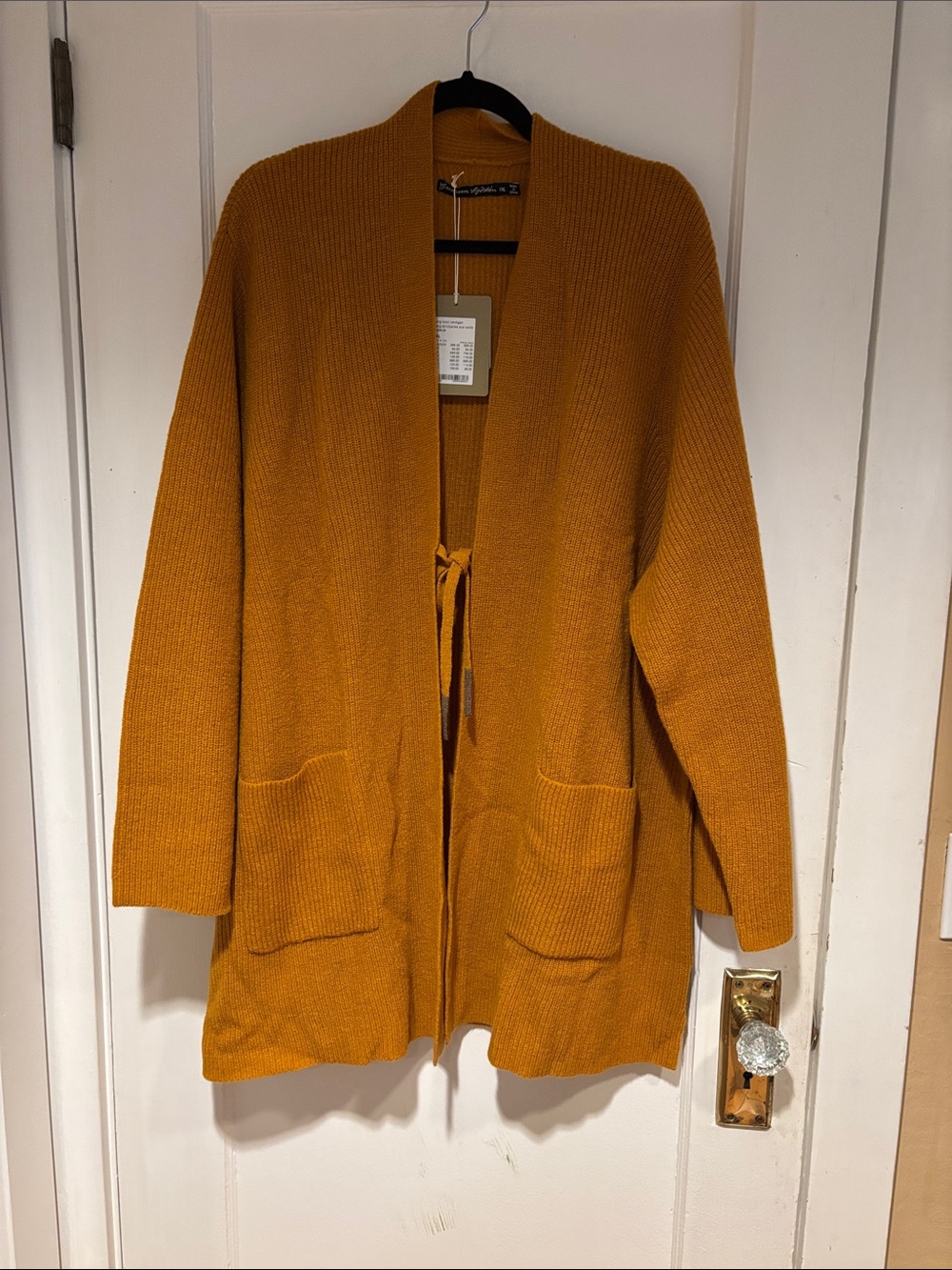 Gudrun Sjoden 100% wool Open-Front Cardigan Sweater